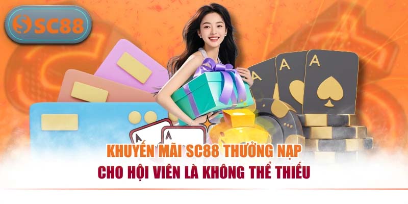 Khuyến mãi SC88 thưởng nạp cho hội viên là không thể thiếu